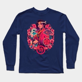 Cherry Makoto Samurai Long Sleeve T-Shirt